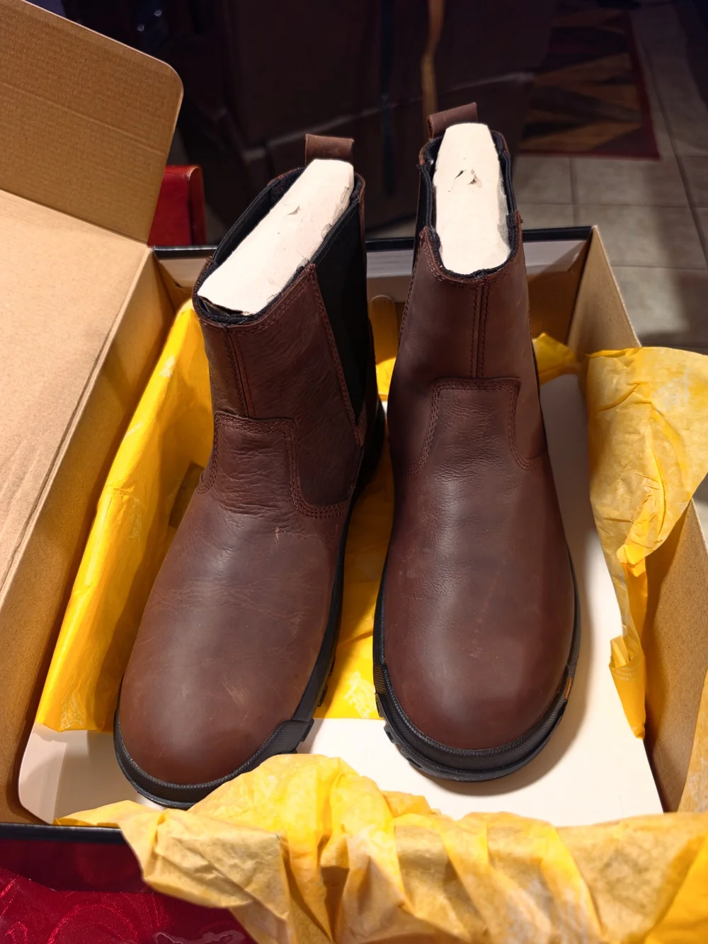 Caterpillar CAT Wheelbase Soft Toe Work Boots – Men’s Size 10